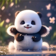 呆萌可爱的熊猫卡通头像